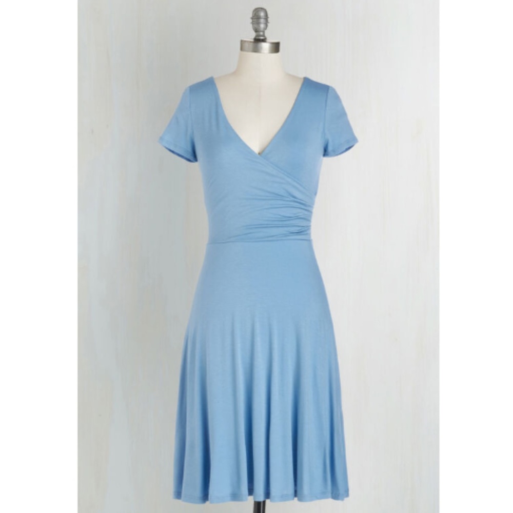 Modcloth Botanical Breakfast Dress in Sky